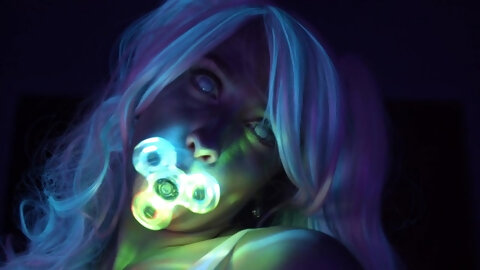 Secretcrush4k - Glowing Neon Babe Teases...
