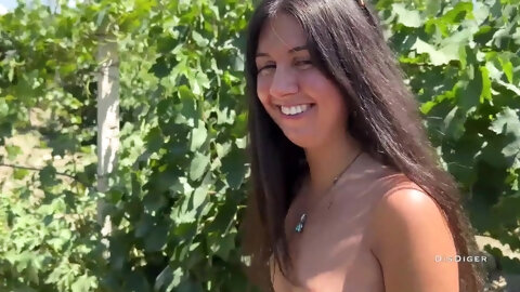 Farmer fucked petite ass of Russian teen for pissing in his vineyard
