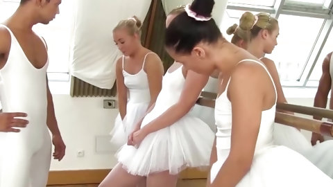 Petite Ballet Teens Fucked In Foursome...